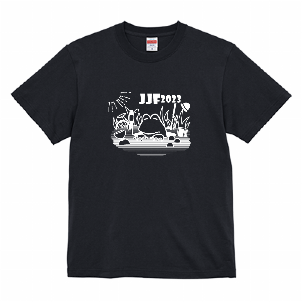 JJF2023 オリジナルTシャツ 前面 ブラック