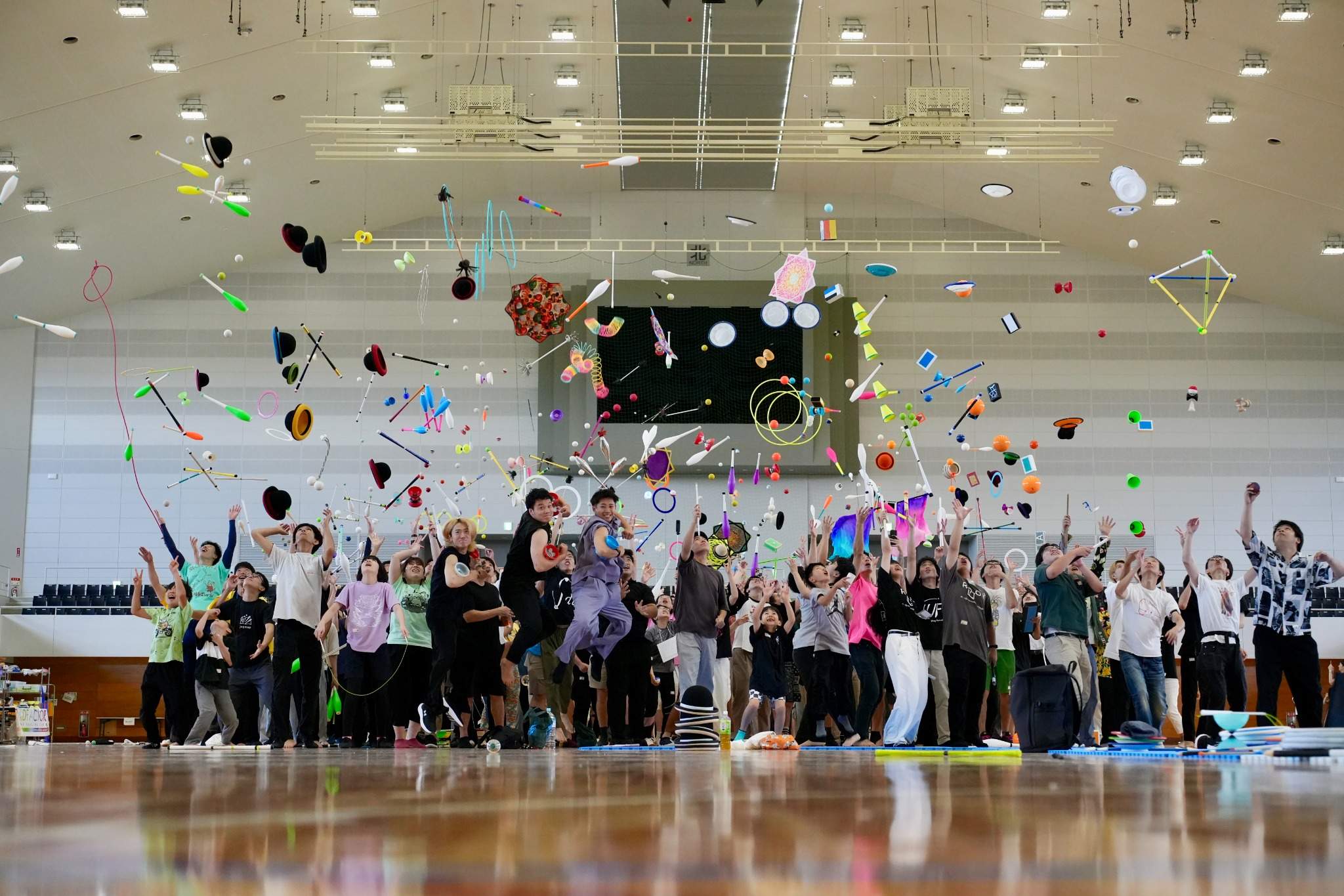 Concept 1: Opportunity for jugglers to come together, socialize, practice, and exchange information.